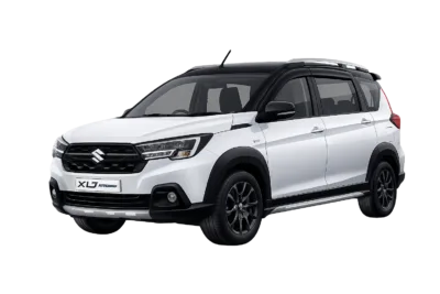 Suzuki XL7 putih dari Gita Tour & Rent Car untuk layanan sewa mobil dengan supir di Bandung